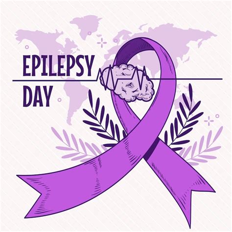 Premium Vector Hand Drawn Epilepsy Day Illustration