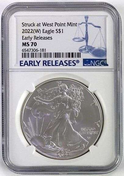 Struck At West Point Mint 2022 W American Silver Eagle Early Releases