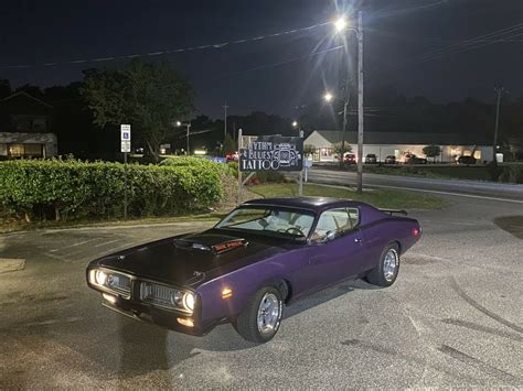 1971 Dodge Charger Coupe Purple Rwd Automatic For Sale