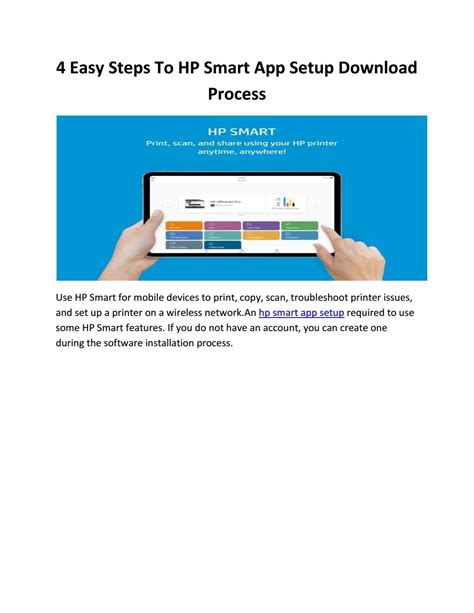 4 Easy Steps To Hp Smart App Setup Download Process By Swill8232 Issuu