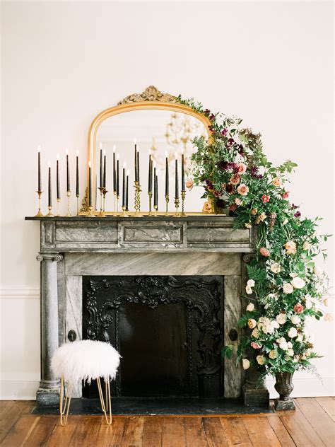 Trending Now Mantel And Fireplace Ceremony Backdrops Martha Stewart