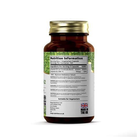 Ezyleaf Vitamin D K Mk Iu Mcg Veg Capsules