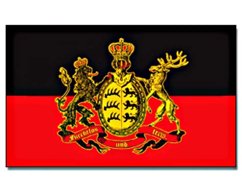 Flagge Württemberg furchtlos und treu 90 x 150 Regionen Deutschland