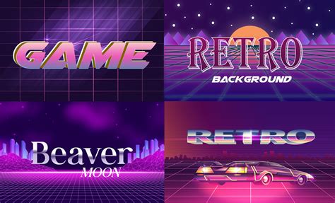 80's retro vintage style :: Behance