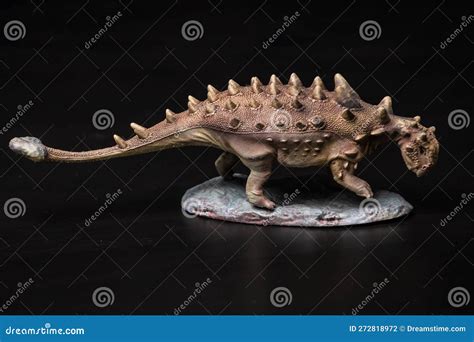 Ankylosaurus Dinosaur In The Dark Stock Photo Image Of Lizard