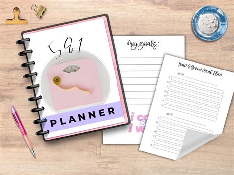 And Journal Printable Planner And Optavia Optavia Etsy