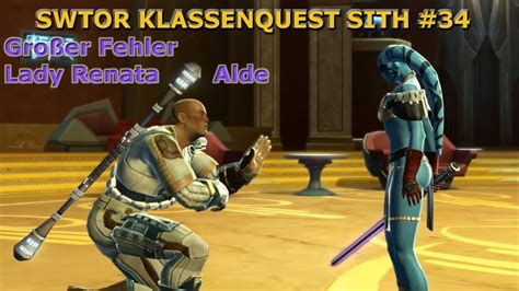 Let s Play SWTOR Sith Krieger 34 Großer Fehler Lady Renata Alde