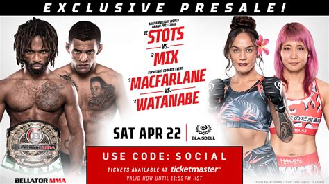 Bellator MMA on Twitter 𝓗𝓪𝔀𝓪𝓲𝓲 Presale Begins Head to https t