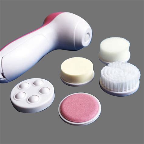 White And Pink Plastic In Face Massager For Professional V At