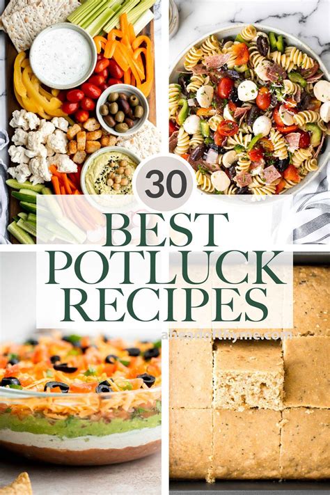 30 Best Potluck Recipes Easy Make Ahead Dishes For Picnics Barbecues And Work Potlucks