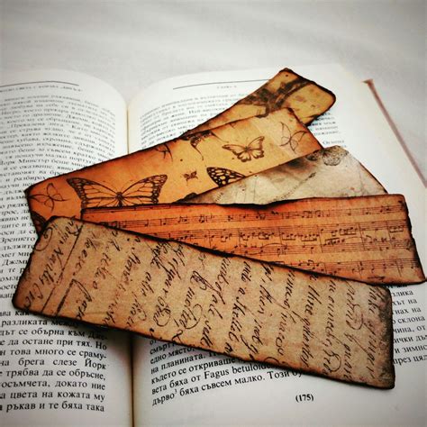 Set Of 5 Vintage Bookmarks Elegant T For Your Book Fan Friend