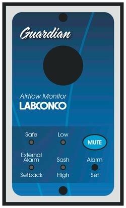 Labconco Guardian Airflow Monitor Airflow Monitor 208 230V 50 60Hz