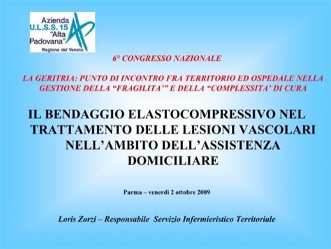 Il Bendaggio Elastocompressivo Nel Trattamento Delle Lesioni