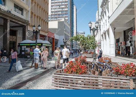 Rua Das Flores - Curitiba PR, Brasil - Rua Das Flores Editorial Image - Image of ...