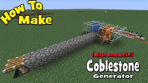 Automatic Cobblestone Generator Schematic Manual Cobblestone