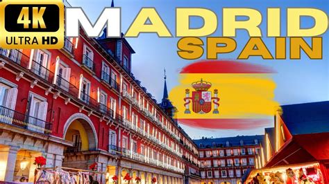 【4k】madrid Spain Centro Plaza Mayor And Parque De El Retiro Walking