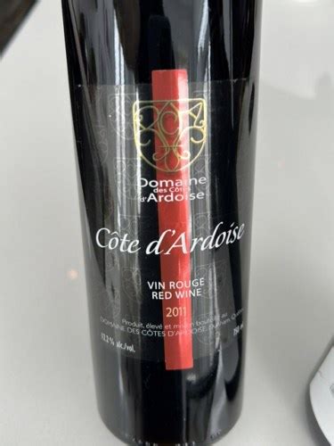 Domaine Des C Tes D Ardoise C Te D Ardoise Rouge Vivino United States