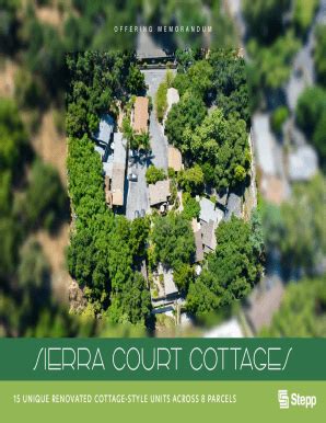 Fillable Online Sierra Cottages Sierra Madre CA 91024 Fax Email