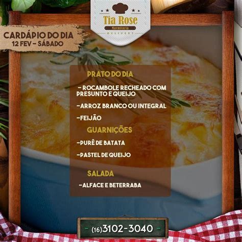 Menu At Tia Rose Restaurant Ribeir O Preto