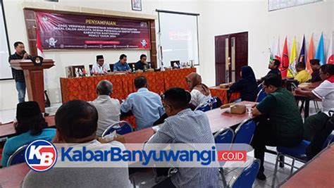 Hasil Verifikasi Kpu Hanya Bacaleg Di Banyuwangi Yang Penuhi Syarat