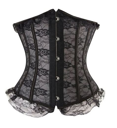 Sheer Lace Floral Underbust Corset Queerks™