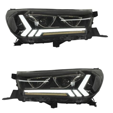 Drl Led Head Lights Lamp Suits Toyota Hilux 2015 2019 Sr Sr5