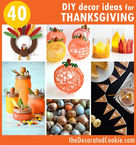 THANKSGIVING DECORATIONS: 40 DIY Thanksgiving decor ideas