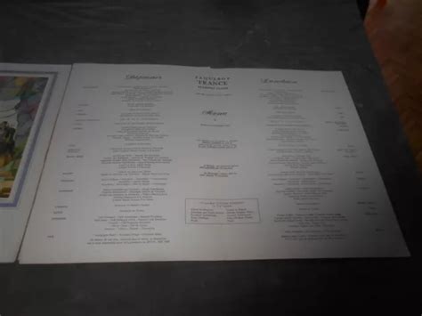 ANCIEN MENU PAQUEBOT FRANCE MENU LOT X 3 CGT FRENCH LINE 1966 TBE EUR