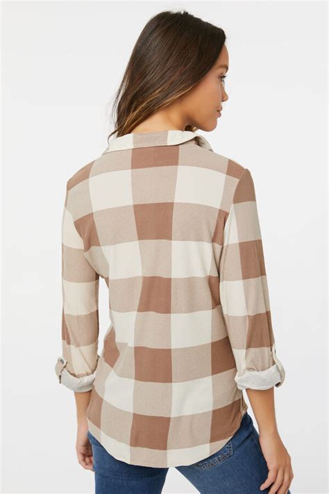 Long Plaid Shirt Ardene