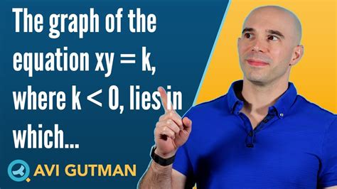 The Graph Of The Equation Xy K Where K ﹤ 0 Lies In Which Ps02695 Youtube