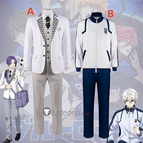 Blue Lock Yo Hiori Nagi Seishiro Rin Itoshi Reo Mikage White Uniform