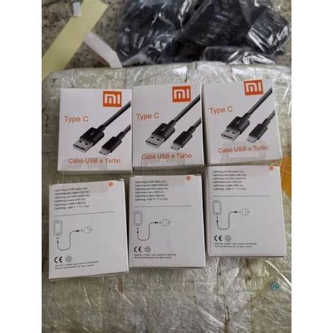 Cabo Xiaomi Usb Turbo Power Original Tipo C V8 Para Celular Tablet