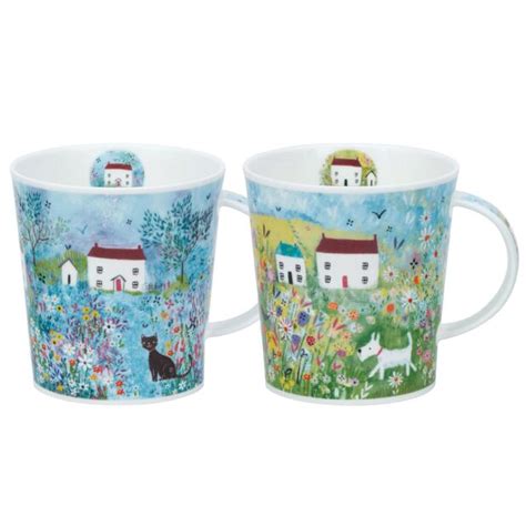 Dunoon Cottage Walk Lomond Set Of Mugs Temptation Gifts