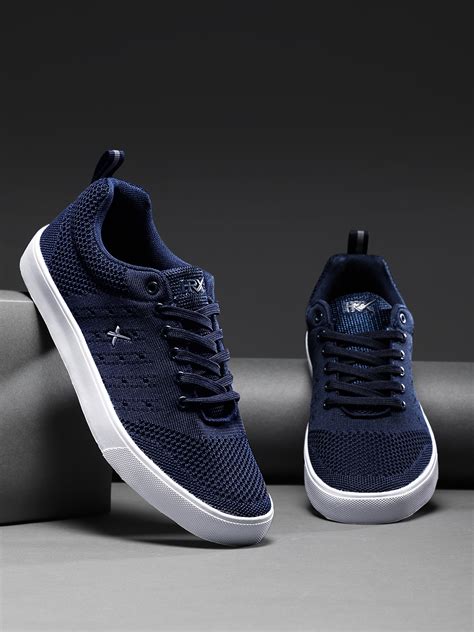 Buy Hrx By Hrithik Roshan Men Navy Blue Sneakers Casual Shoes For Men 6512993 Myntra