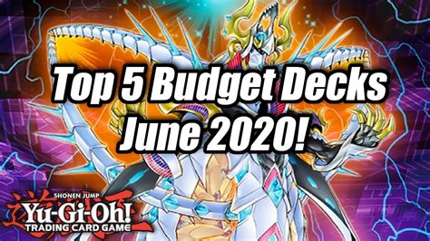 Yu Gi Oh Top Competitive Budget Decks For The June Format