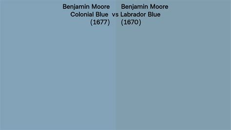 Benjamin Moore Colonial Blue Vs Labrador Blue Side By Side Comparison