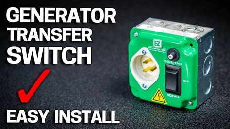 Easy Diy Generator Transfer Switch Install Works With Any Portable Gas Or Battery Generator