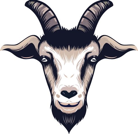 Goat head vector illustration, Goat head icon logo symbol stock vector ...