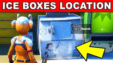 Search Ice Boxes ICE BOX LOCATIONS Winterfest Challenges Fortnite