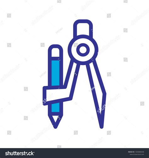 Drawing Compass Vector Icon Trendy Stock Vector Royalty Free 1583880448 Shutterstock