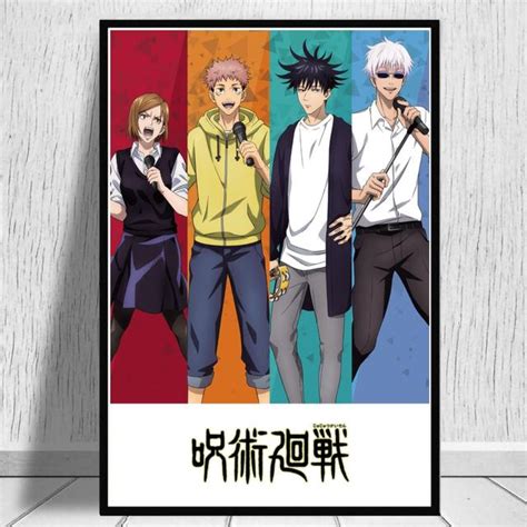 Cool Jujutsu Kaisen Anime Wall Art Jujutsu Kaisen Store