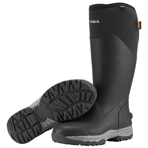 Hisea Rubber Rain Boots For Men Waterproof Insulated Neoprene Hunting