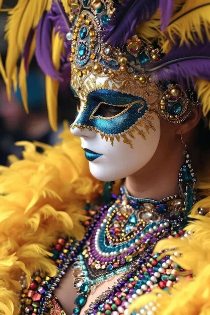 Ausgezeichnete venezianische maske während des traditionellen