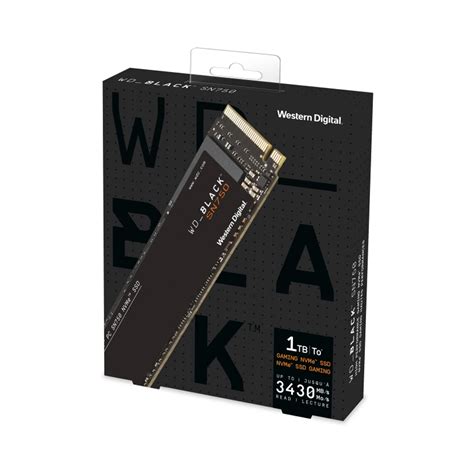 SSD M.2 NVME 1Tb PCIe Gen3 x4 WD Black SN750 | Solid State Drive SSD