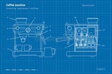 Espresso Machine Line Drawing Stock Illustrations – 1,045 Espresso ...