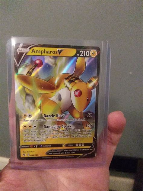 Pokemon Ampharos V Holo Ultra Rare Vivid Voltage Near Mint Nice