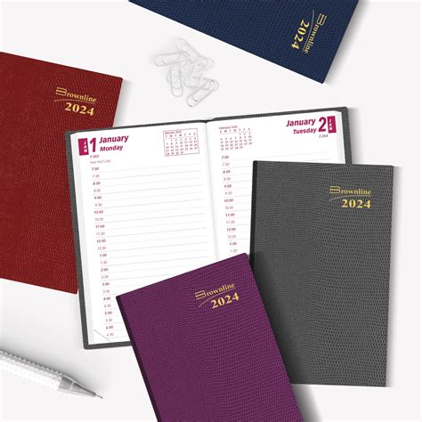 Brownline 12 Month Daily Pocket Planner Assorted Colours 4 3 4 X 3 January December