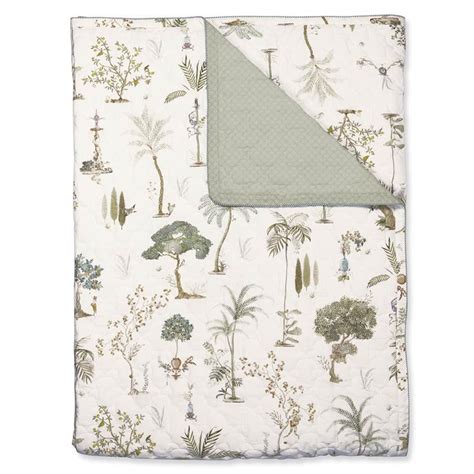 Pip Studio Viva Las Flores Bedsprei Groen Smulderstextiel Nl