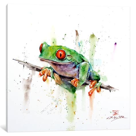 Icanvas Frog By Dean Crouser Canvas Print Bed Bath And Beyond