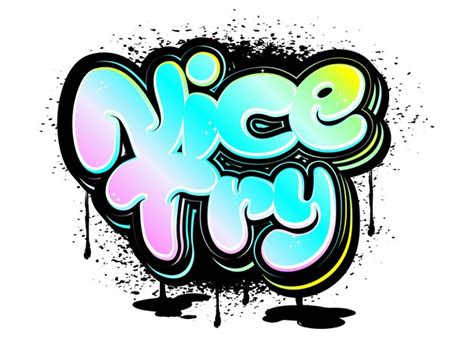 Graffiti Letras Tipograf A Arte Ilustraci N Vector Premium